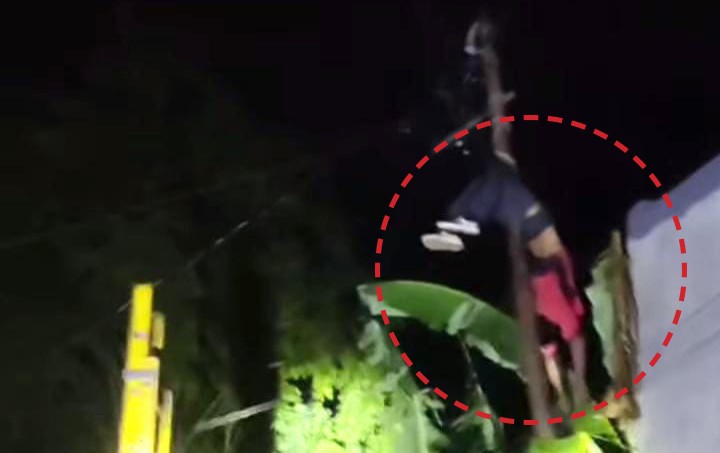 Korban tewas tergantung (Foto: Dok. Istimewa)