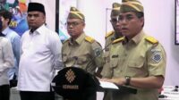 0fe2cb07-e344-4534-adfc-c7a7ac023f6b Menaker Prof. Yassierli saat memberikan sambutan pada Peringatan Bulan Keselamatan dan Kesehatan Kerja Nasional di PLN Nusantara Power UP Muara Tawar, Cikarang, Jawa Barat.